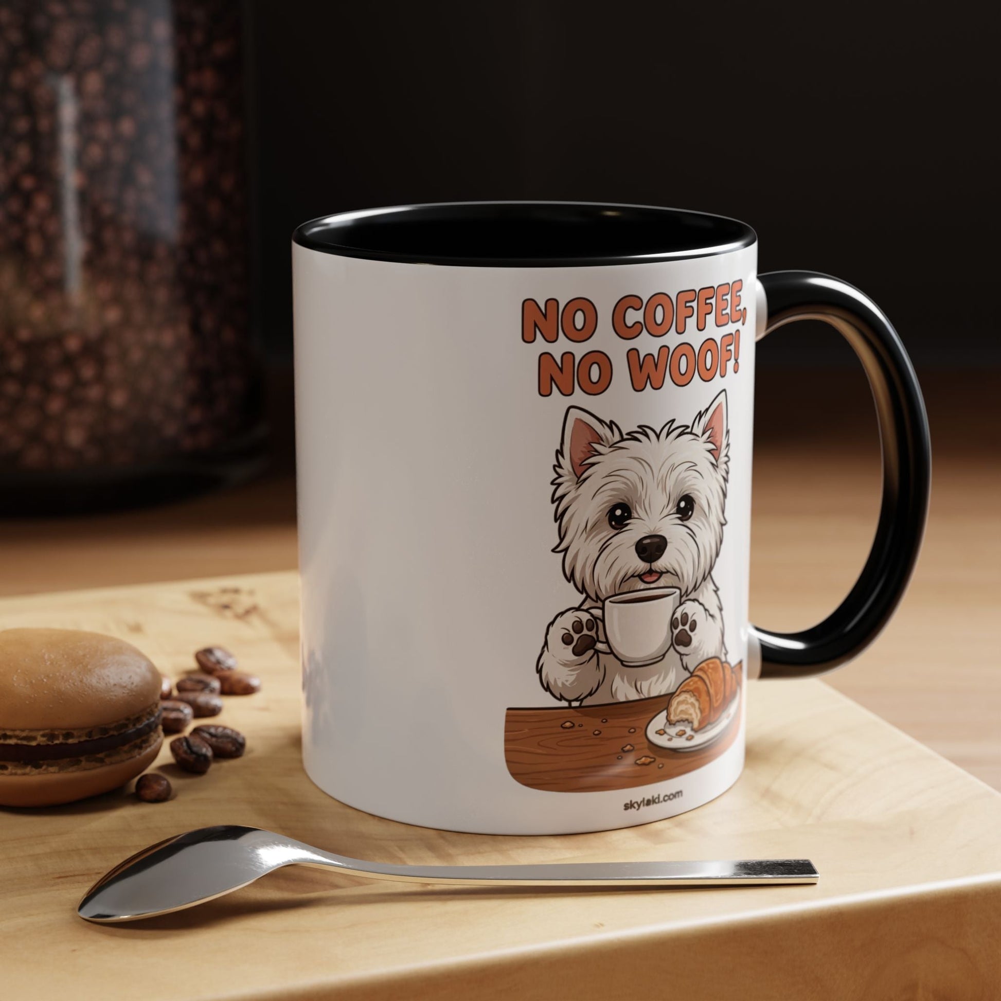 No Coffee No Woof Westie Dog Ceramic Coffee Mug