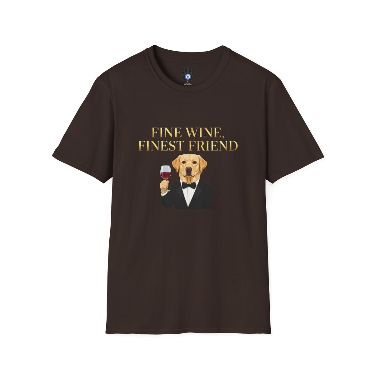 Labrador Wine Tuxedo Shirt Unisex t-shirt by Skylaki