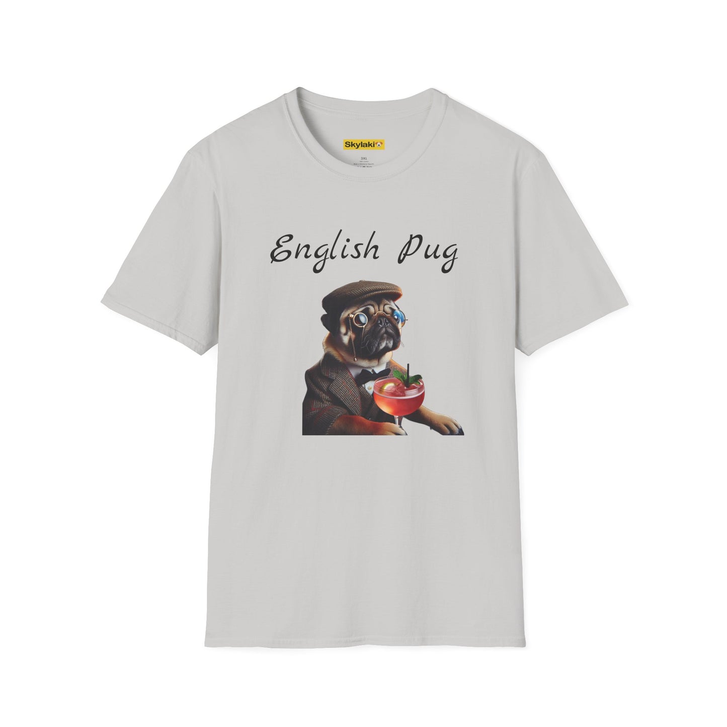 English Pug Unisex Softstyle T-Shirt