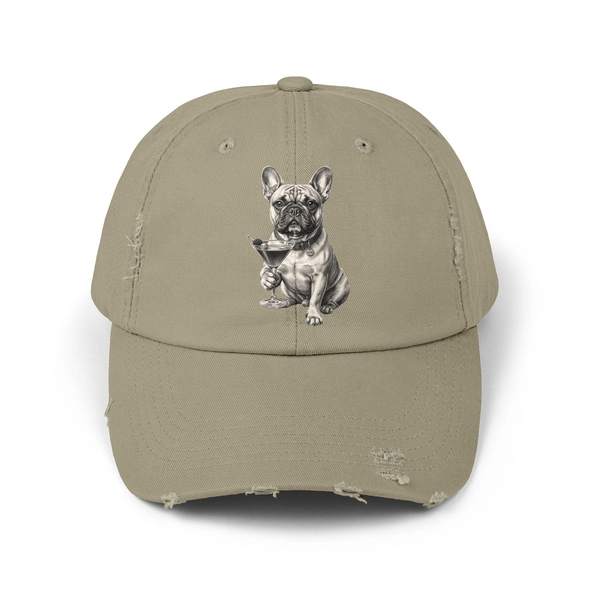 Baseball Cap - Distressed French Bulldog Vintage Dog Lover Hat