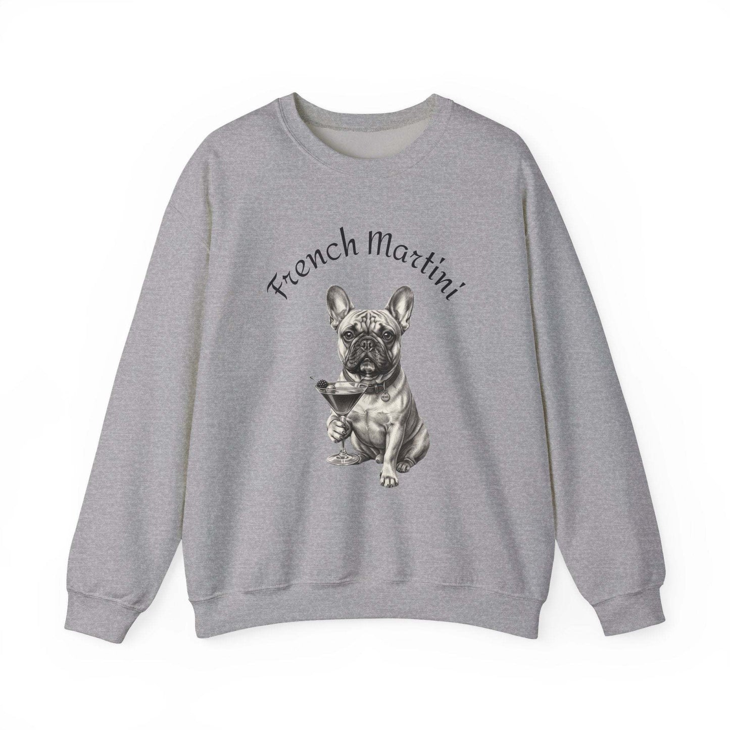 French Martini French Bulldog Sweatshirt – Cozy & Stylish