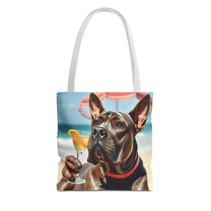 Cool Dog Tote Bag with playful dog design, perfect for pet lovers and beach outings.