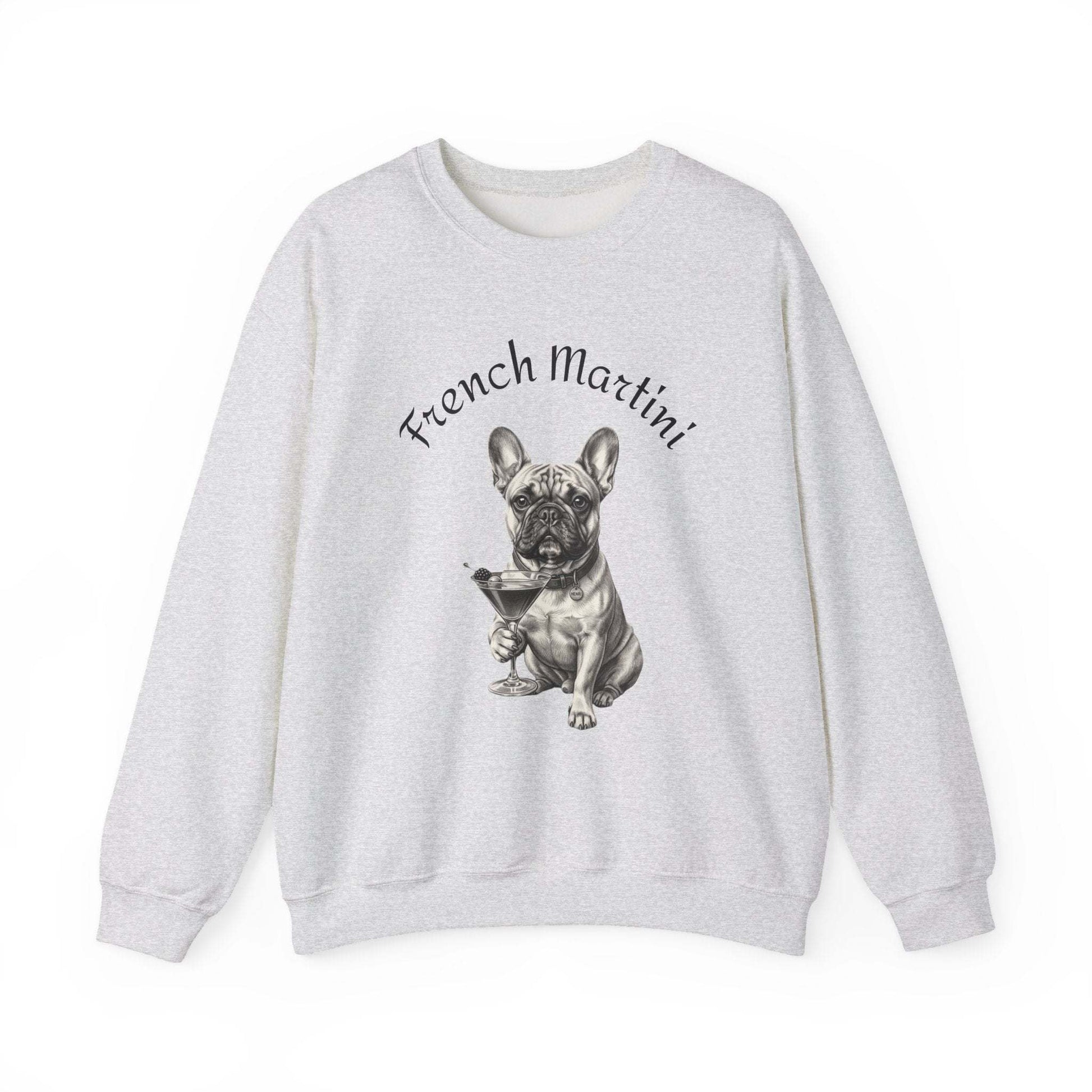 French Martini French Bulldog Sweatshirt – Cozy & Stylish