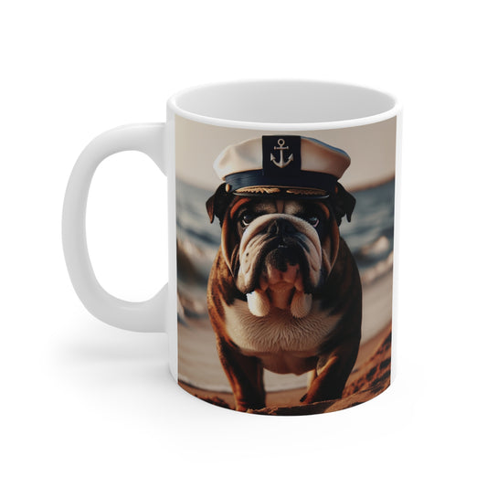 The Swabby Dog English Bull Dog Mug 11oz