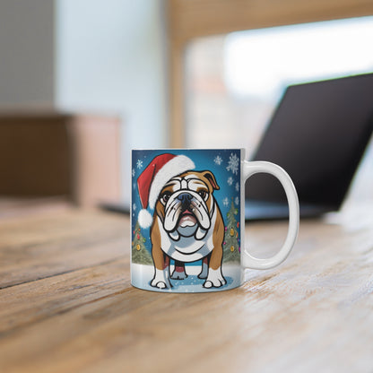 English Christmas Dog Mug 11oz