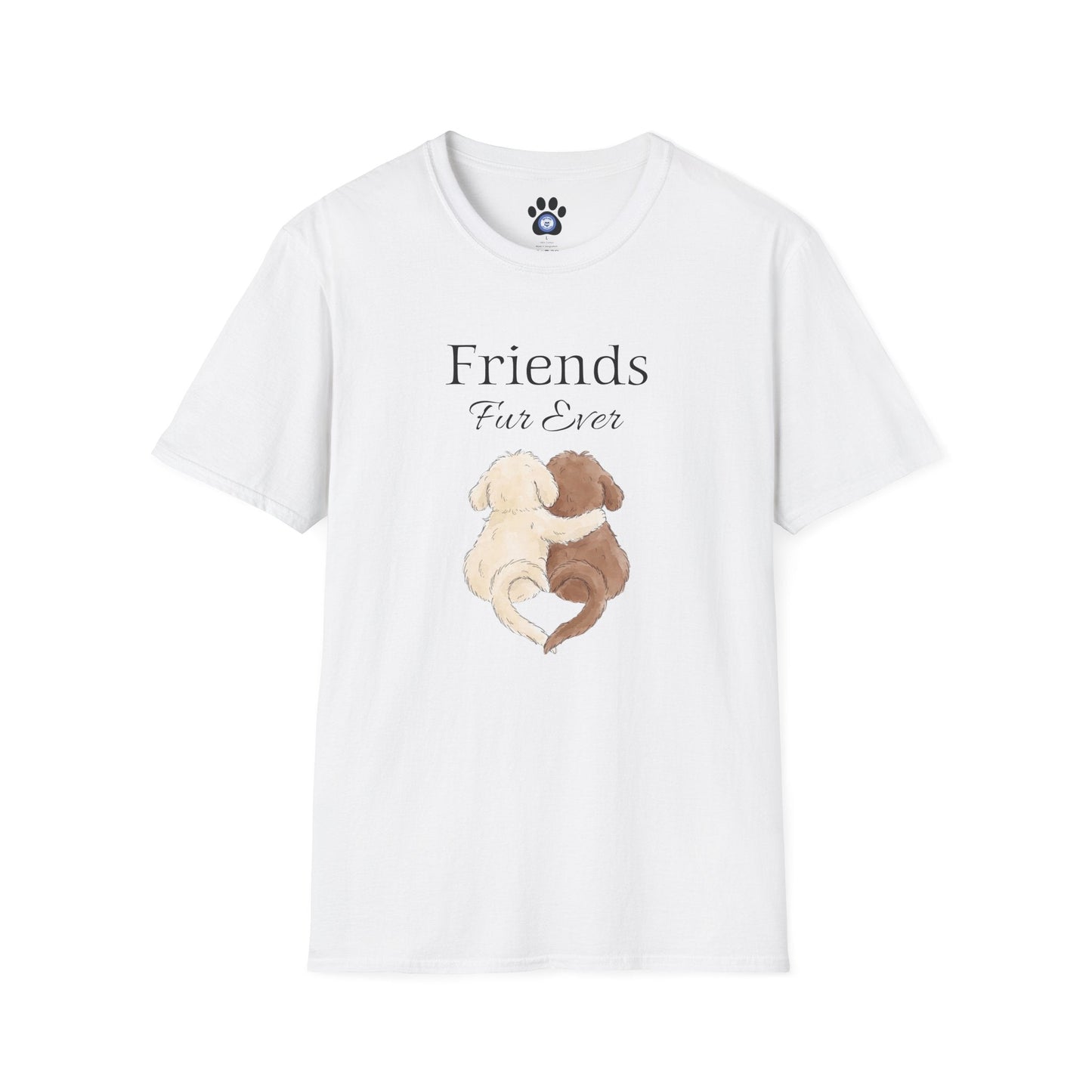 Unisex Friends Fur Ever Dog Shirt Skylaki casual cotton tee for dog lovers