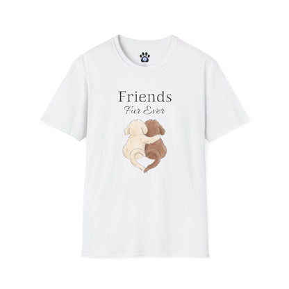 Unisex Friends Fur Ever Dog Shirt Skylaki casual cotton tee for dog lovers