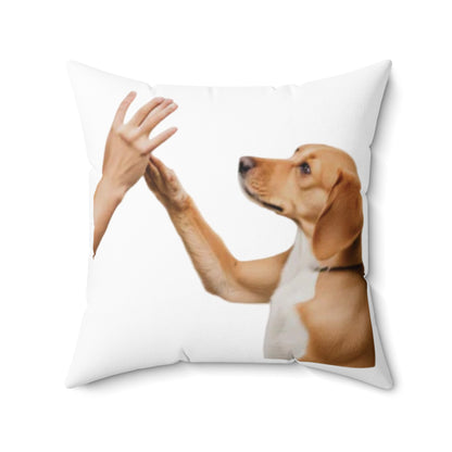 High Five Spun Polyester Square Pillow