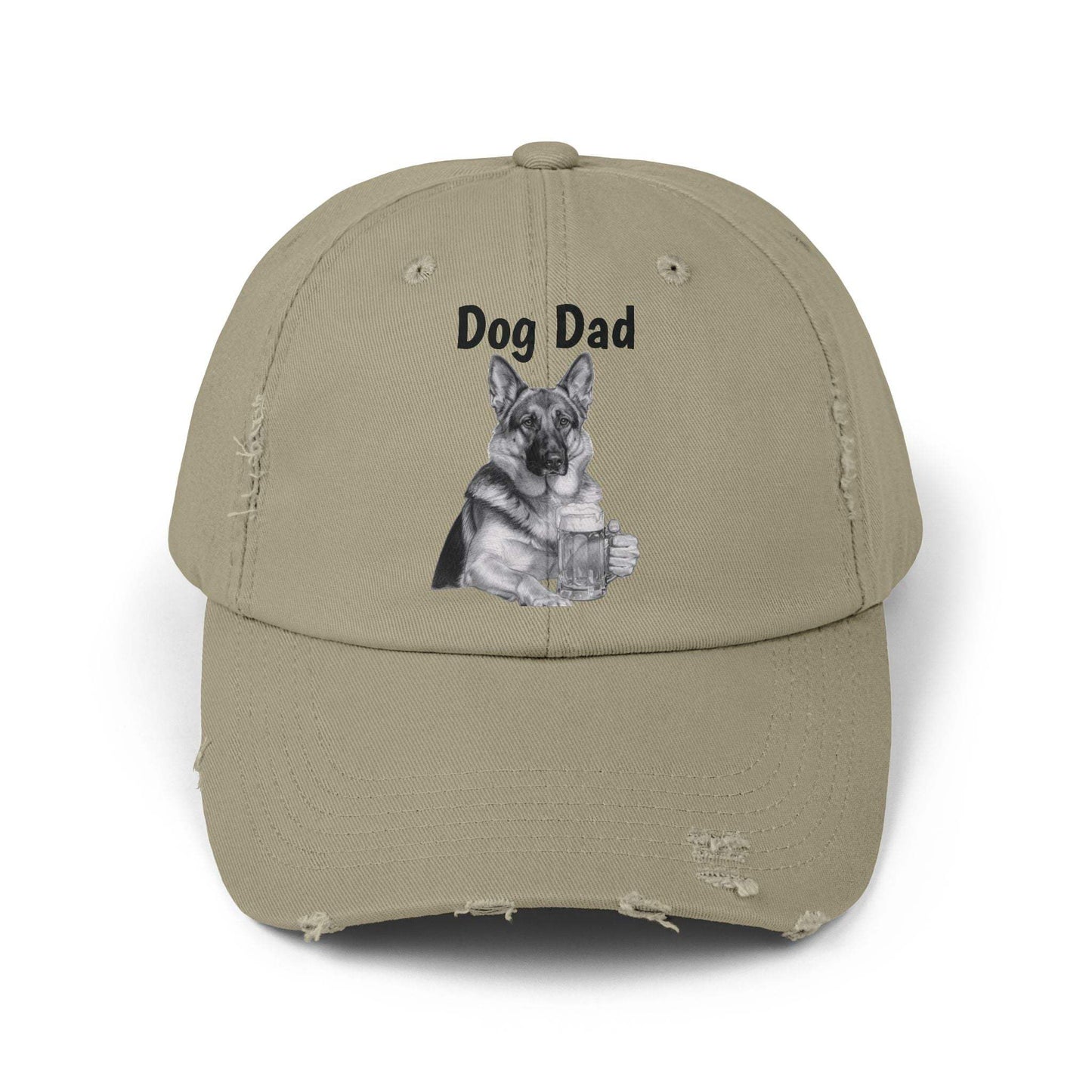 Dog Dad Baseball Cap - Distressed Dad Hat for Casual Style