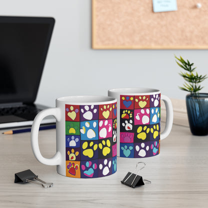 Paw Print Mug 11oz