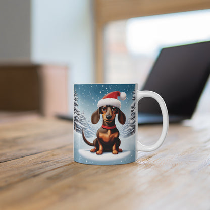 Weiner Winter Holiday Mug 11oz