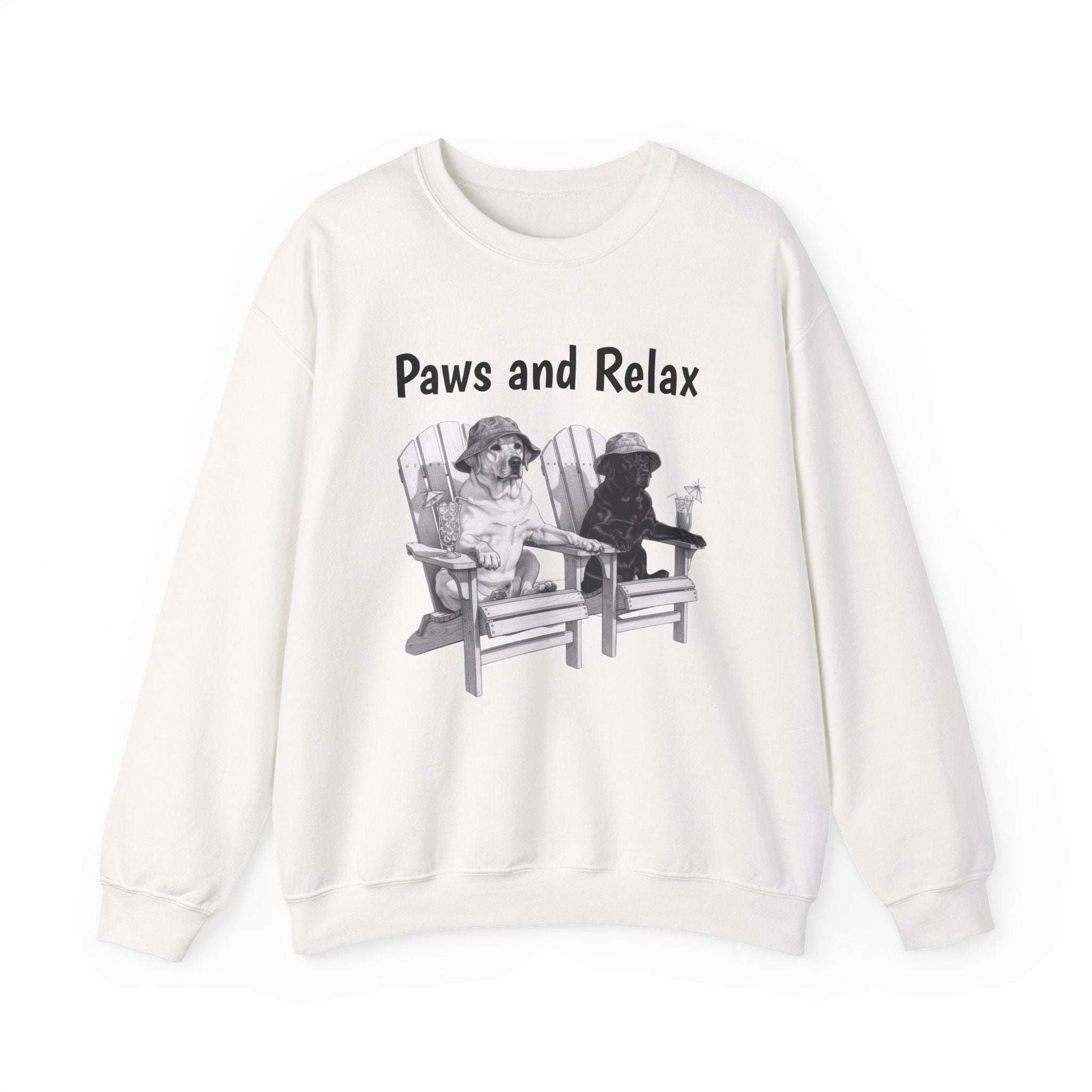  Paws and Relax Crewneck Sweatshirt - Soft Comfort.