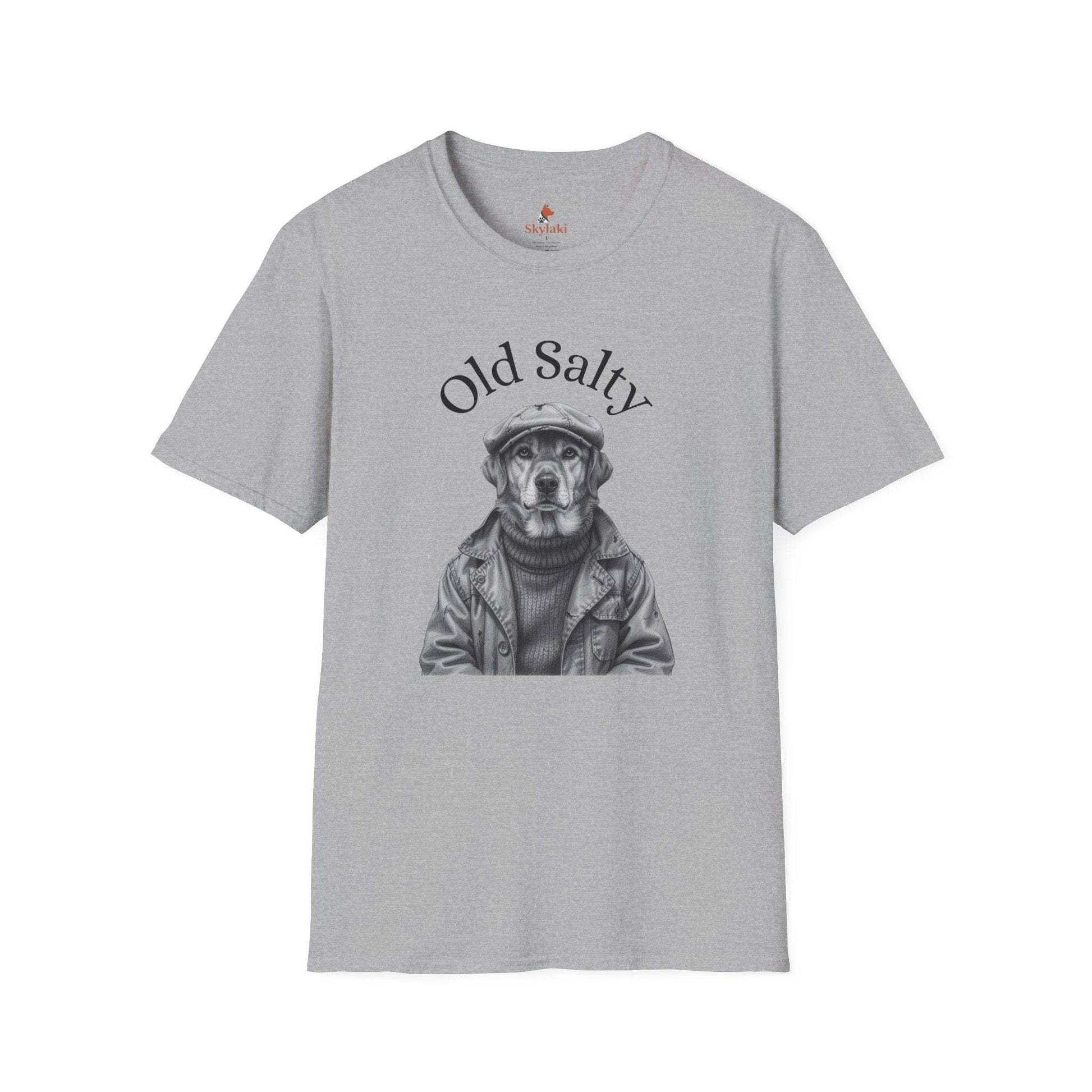 Old Salty Nautical Dog T-Shirt — Vintage Sailor Otter Graphic Tee