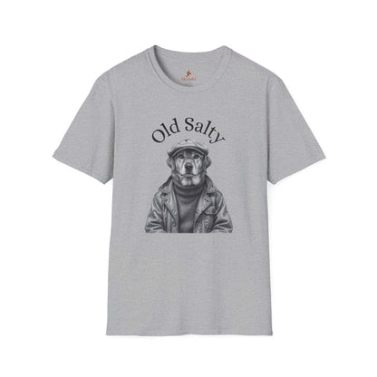 Old Salty Nautical Dog T-Shirt — Vintage Sailor Otter Graphic Tee