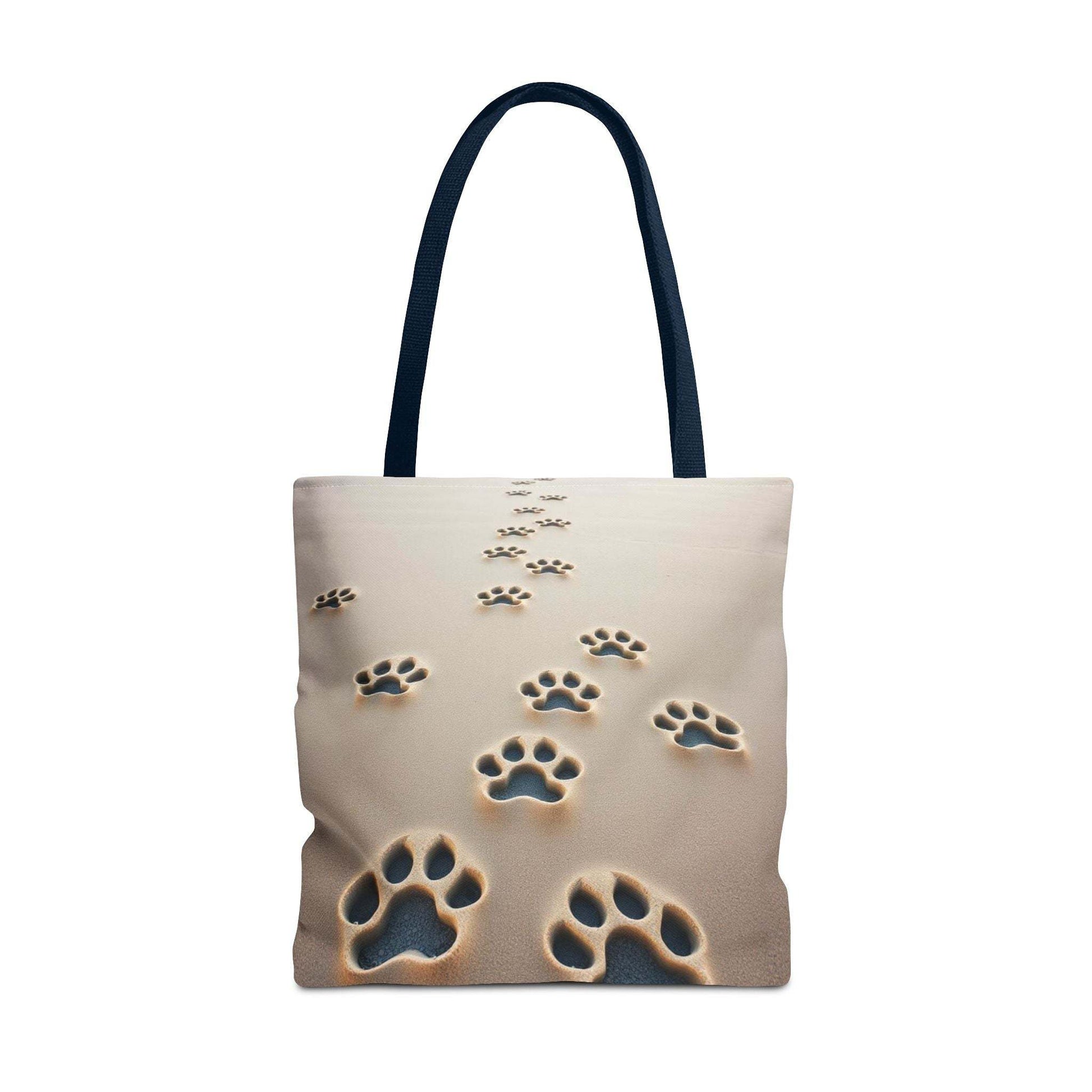 Paw Print Tote Bag for Pet Lovers and Outdoor Enthusiasts