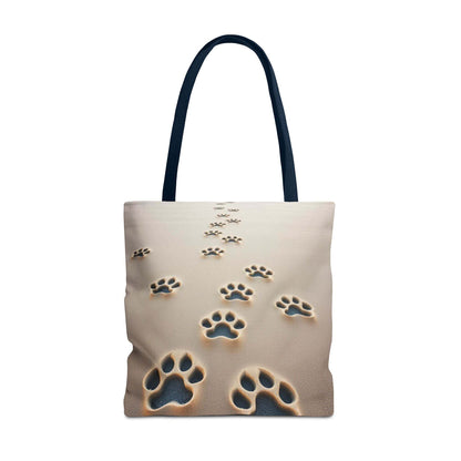 Paw Print Tote Bag for Pet Lovers and Outdoor Enthusiasts