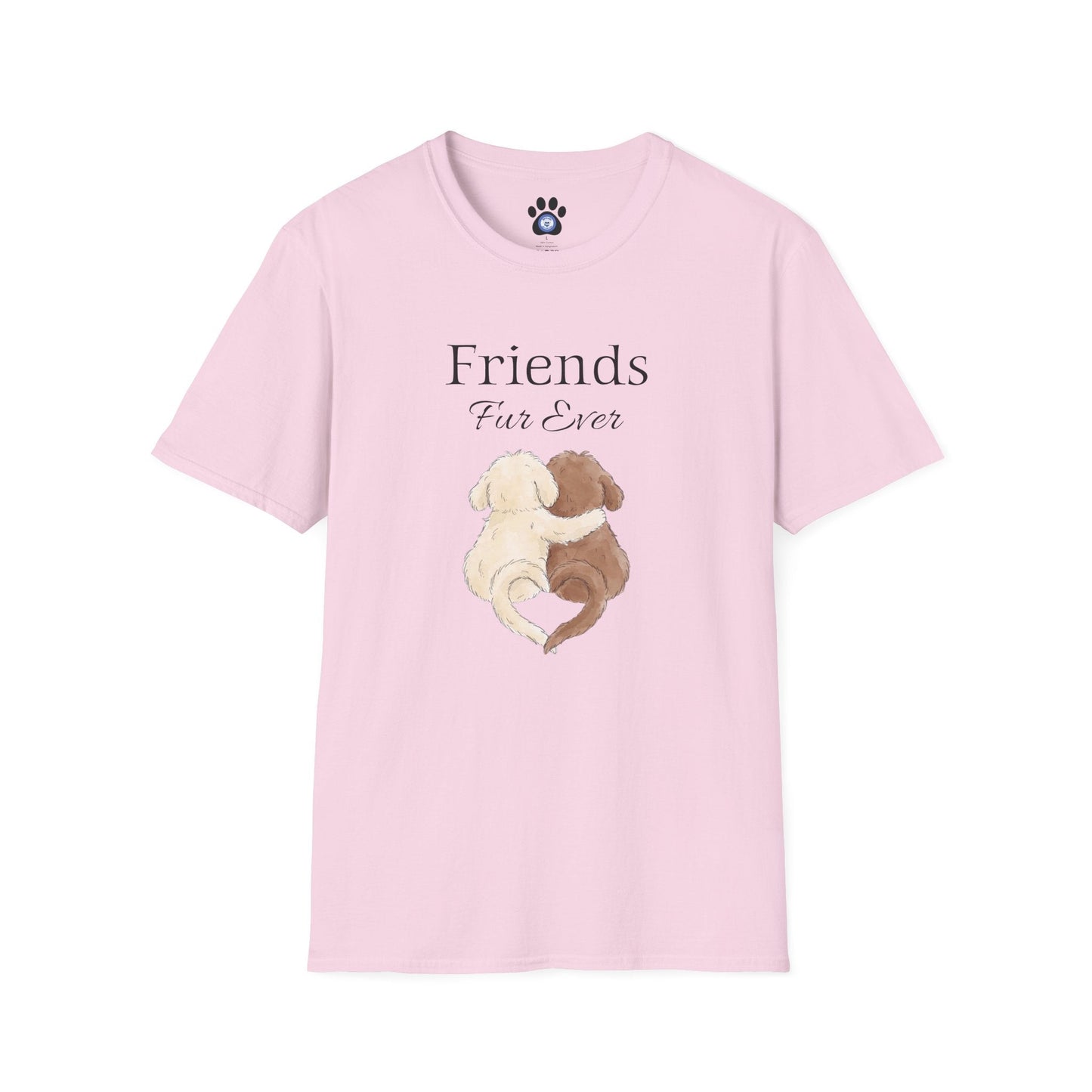 Unisex Friends Fur Ever Dog Shirt Skylaki brand casual cotton tee for dog lovers