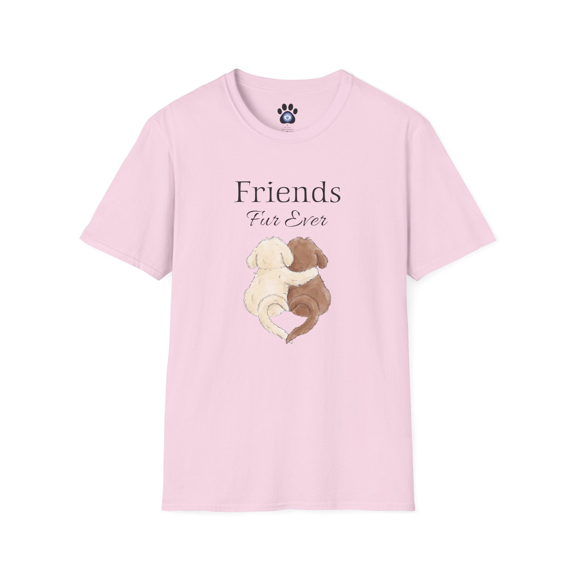 Unisex Friends Fur Ever Dog Shirt Skylaki brand casual cotton tee for dog lovers
