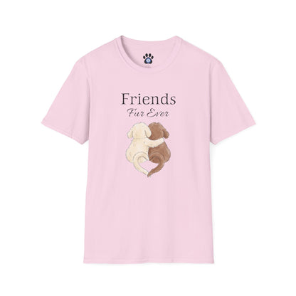 Unisex Friends Fur Ever Dog Shirt Skylaki brand casual cotton tee for dog lovers
