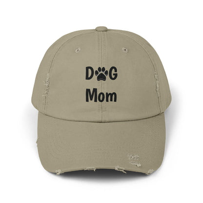 Dog Mom Baseball Cap Unisex - Distressed Design Ball Cap