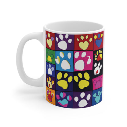 Paw Print Mug 11oz