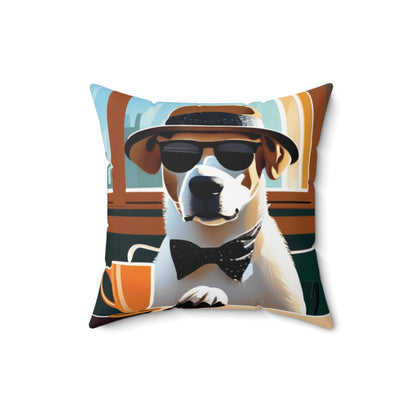 Coffee Hound Square Pillow