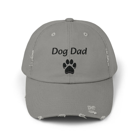 Unisex Distressed Dog Dad Cap