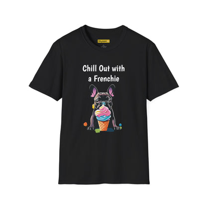 Ice Cream Frenchie  Softstyle T-Shirt