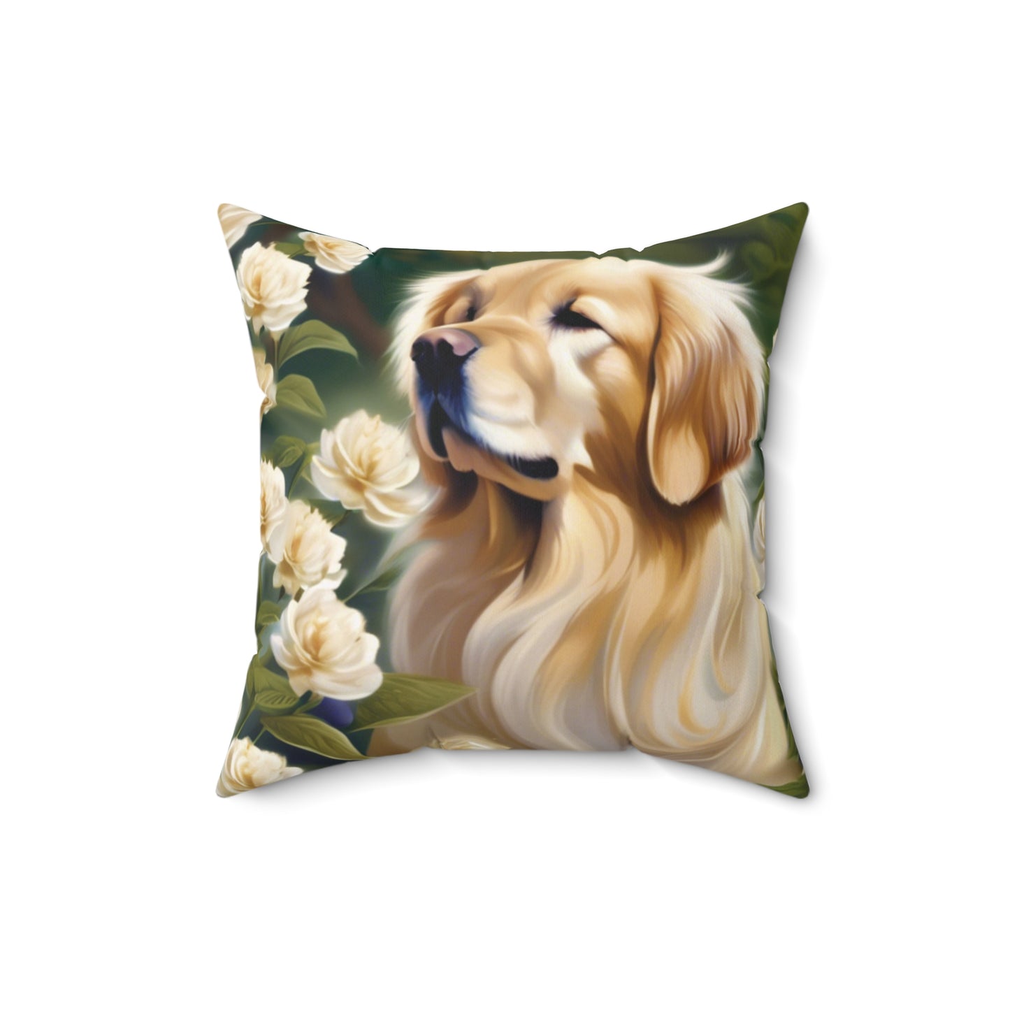 Golden Square Pillow