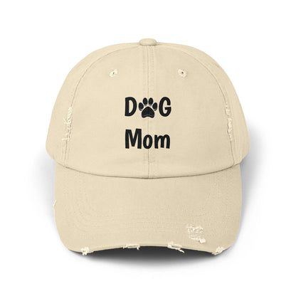 Dog Mom Baseball Cap Unisex - Distressed Design Ball Cap