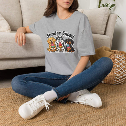 Dogs eating ice cream graphic t-shirt by Skylaki