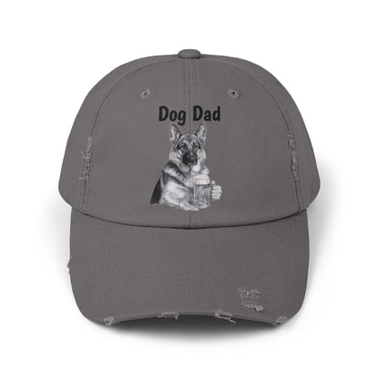 Dog Dad Baseball Cap - Distressed Dad Hat for Casual Style