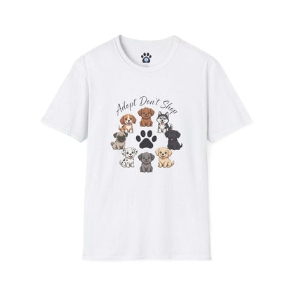 Unisex Adopt Don't Shop eco-friendly casual shirt by Skylaki