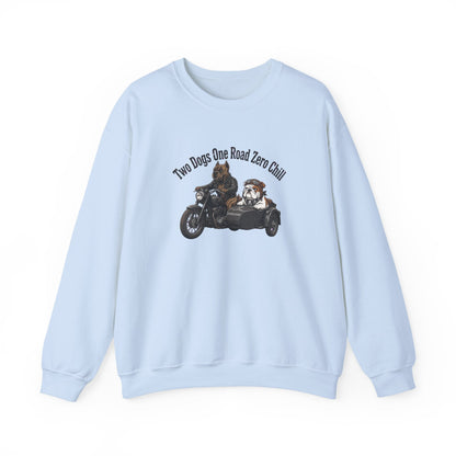 Biker Dogs Motorcycle Sweatshirt unisex with vintage motorcycle and dogs design