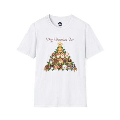 Dog Christmas Tree Shirt with festive tree design by Skylaki