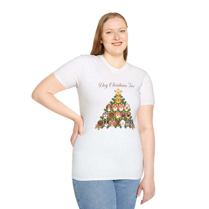 Dog Christmas Tree Shirt by Skylaki with festive tree design