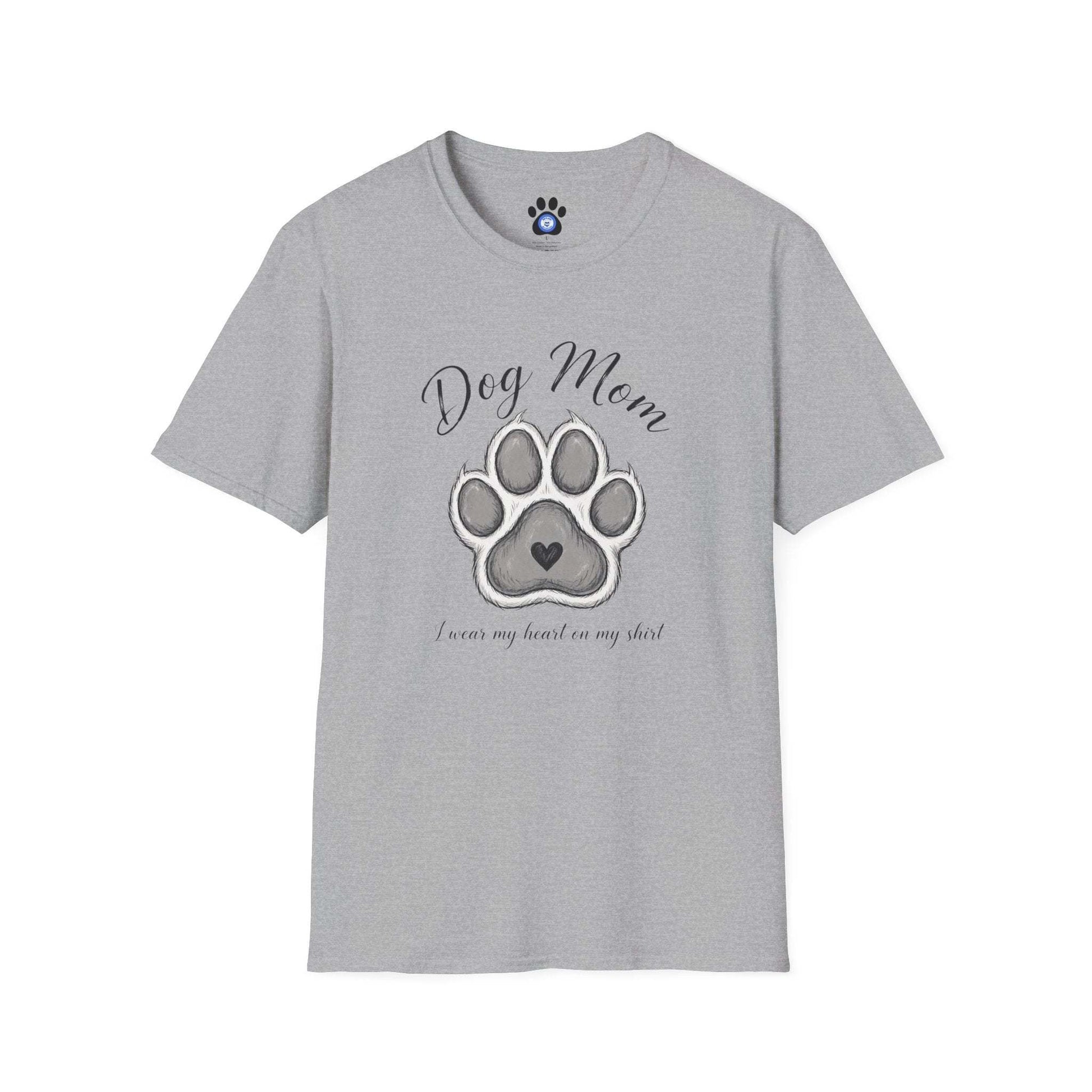Dog Mom Tee unisex cotton t-shirt by Skylaki brand