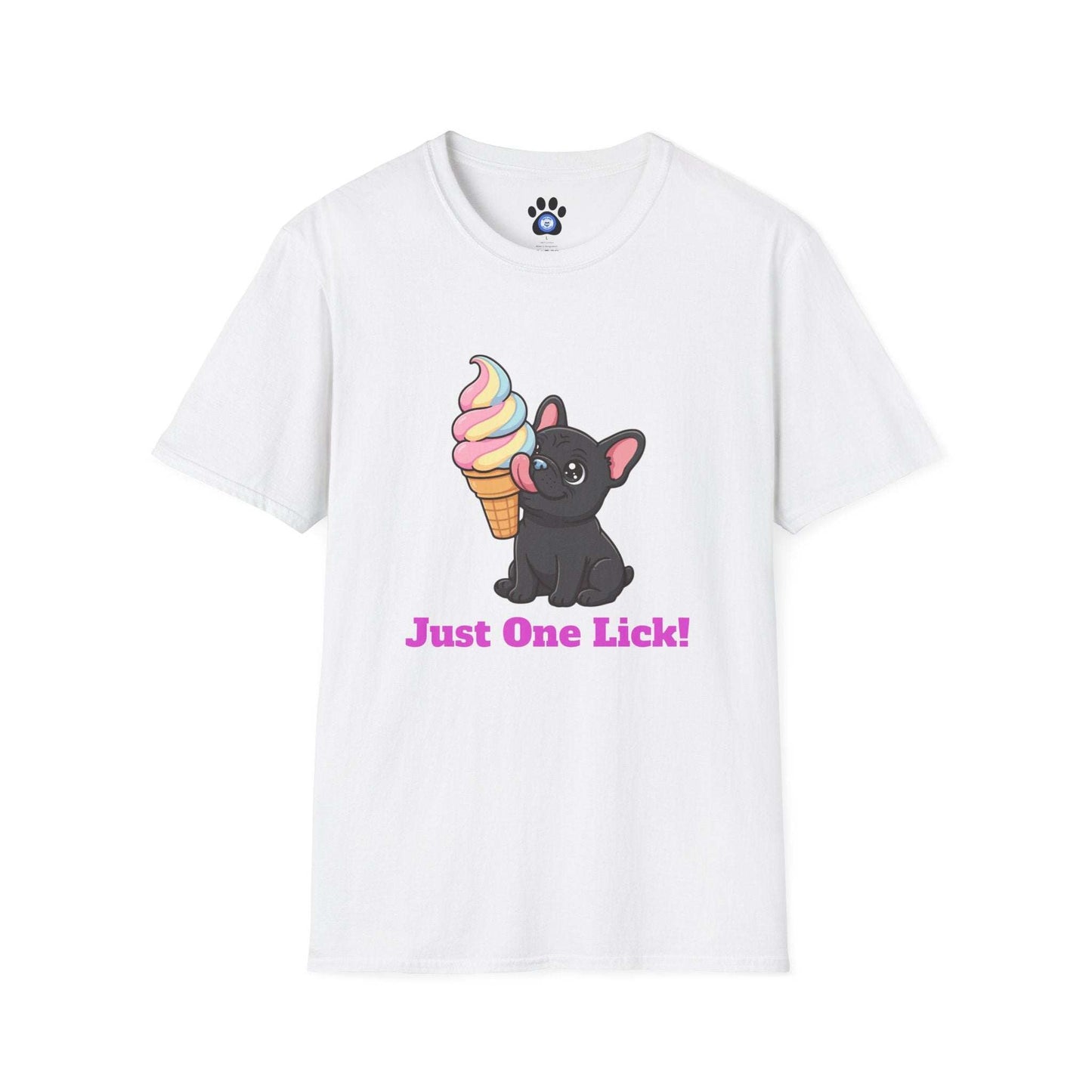 French Bulldog Ice Cream Shirt with playful rainbow ice cream design