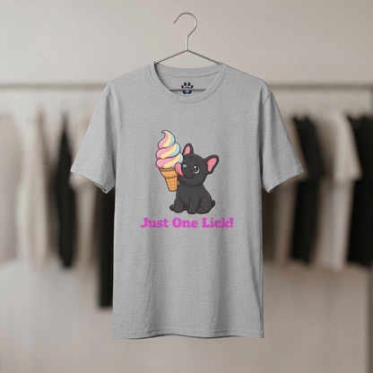 Skylaki French Bulldog ice cream crew neck T-shirt