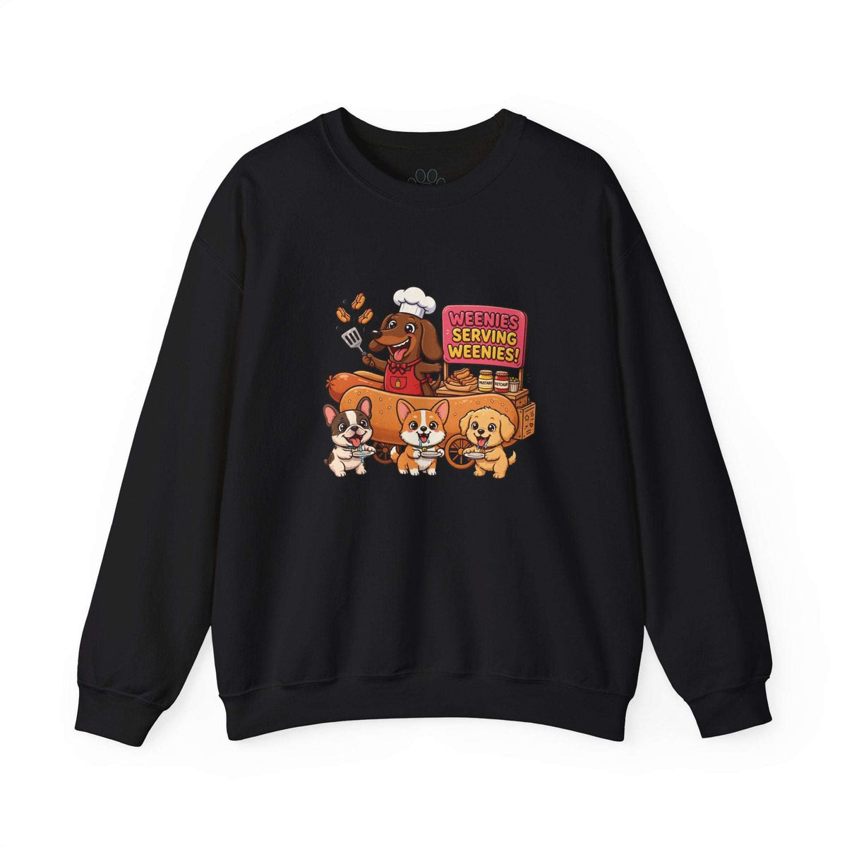 Funny dachshund hot dog shirt sweatshirt with embroidered cartoon