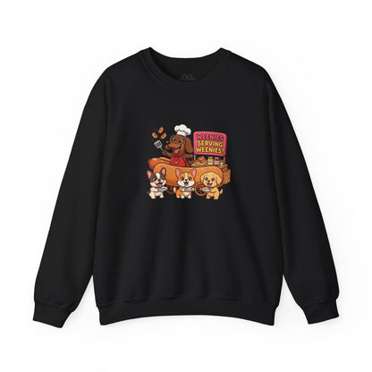 Funny dachshund hot dog embroidery sweatshirt by Skylaki