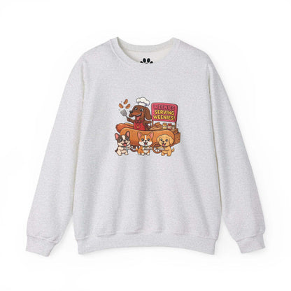 Funny dachshund hot dog embroidered unisex sweatshirt