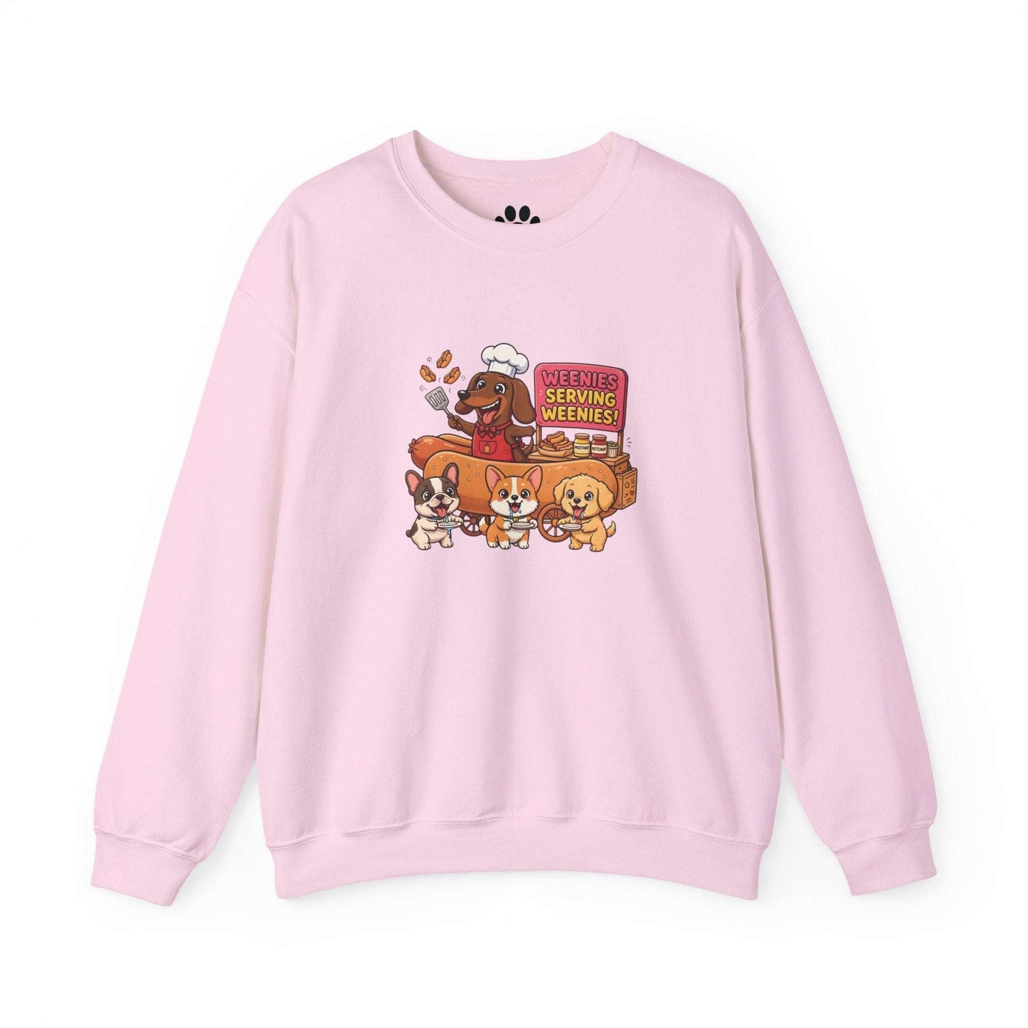 Funny dachshund hot dog embroidered unisex sweatshirt