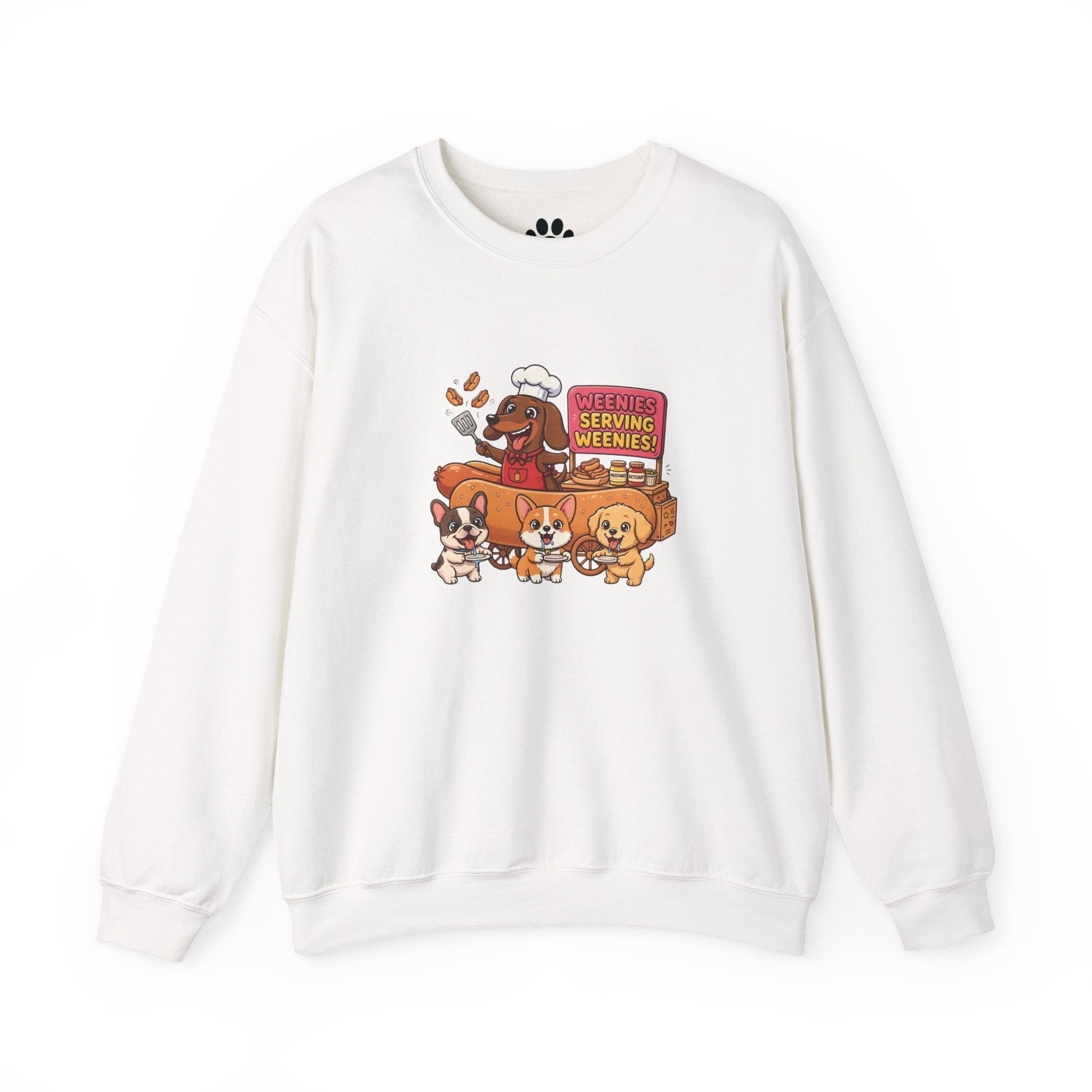 Funny dachshund hot dog cartoon embroidery sweatshirt