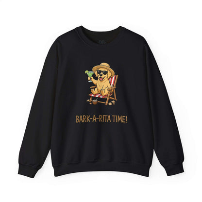 Unisex funny dog margarita sweatshirt with cartoon dog and text