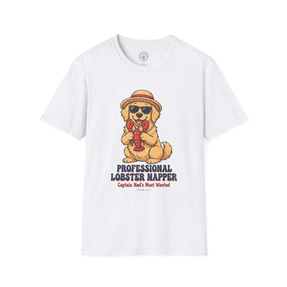Unisex Funny Lobster Dog T-shirt by Skylaki in soft cotton