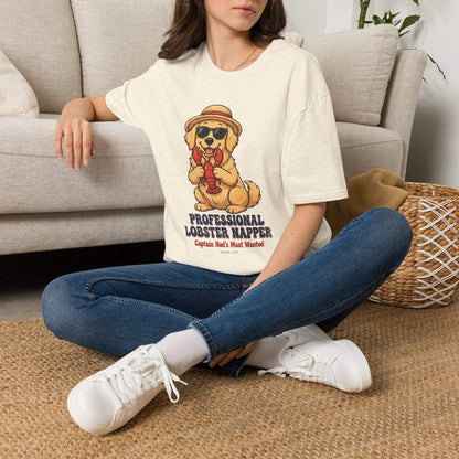 Funny lobster dog T-shirt design on soft unisex T-shirt by Skylaki