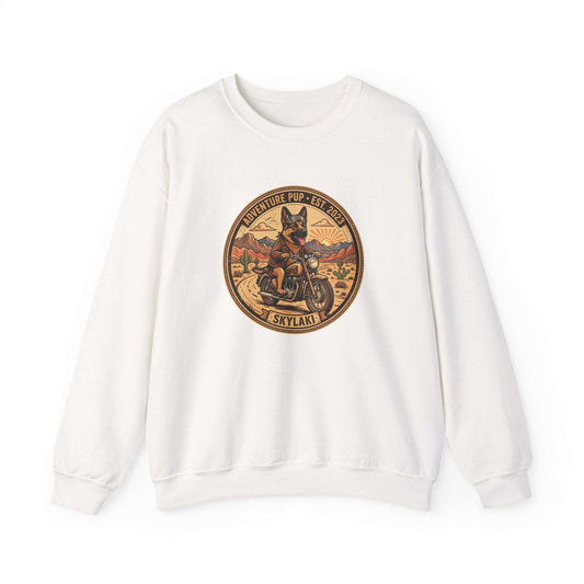 German Shepard motorcycle graphic unisex sweatshirt by Skylaki