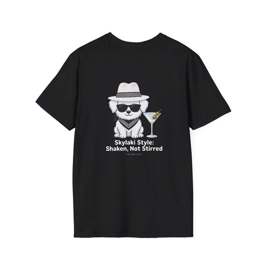 Greek Maltese dog graphic tee casual cotton shirt
