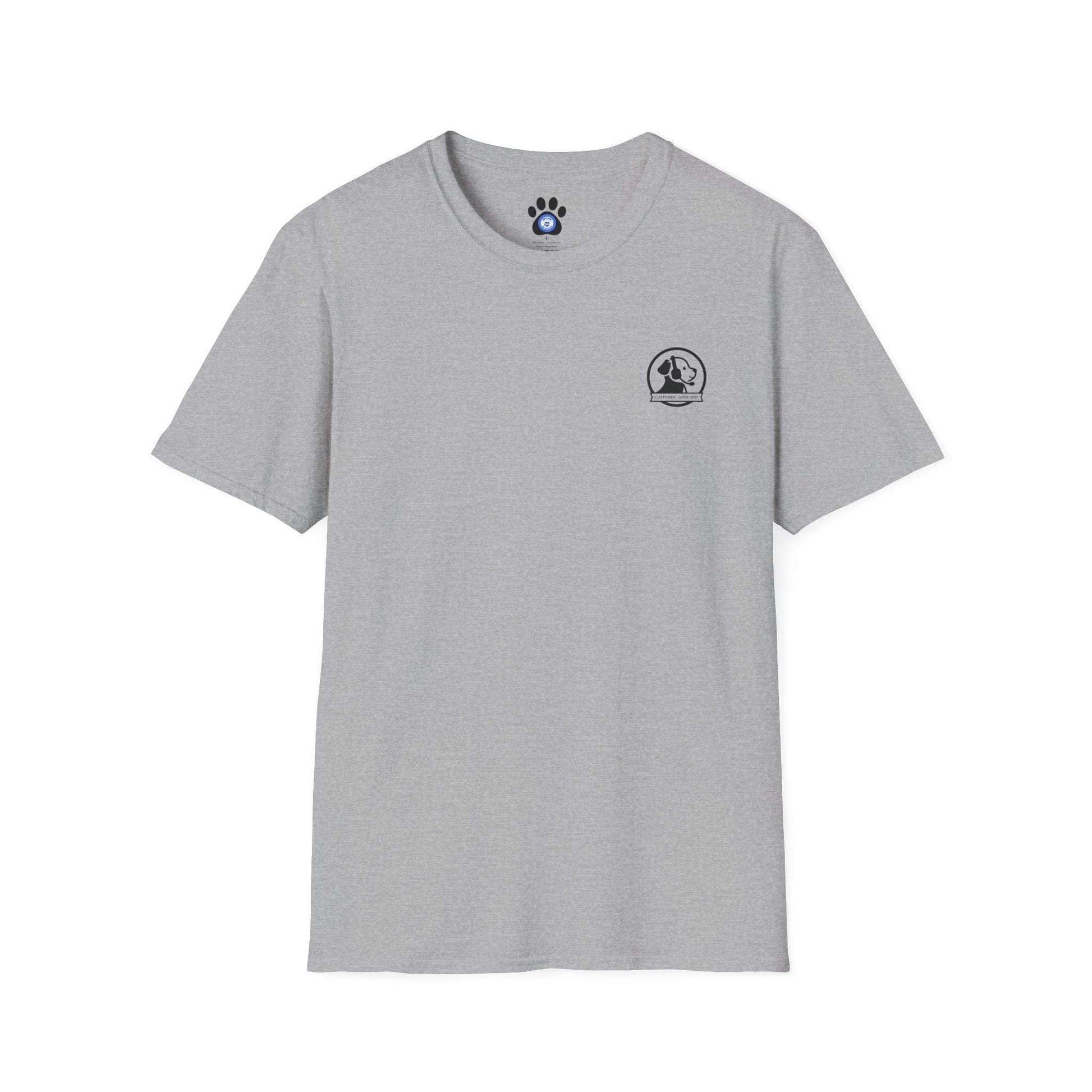 Manager of Morale and Snack procurement lightweight cotton shirt with dog emblem